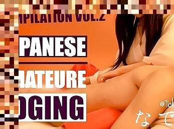 asiatisk, bröstvårtor, orgasm, amatör, japansk, avrunkning, samling, cfnm, sprut, älskarinna