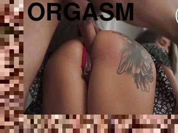 asiatisk, orgasm, gravid, amatör, anal, tonåring, hardcore, sprut, verklighet, tatuering