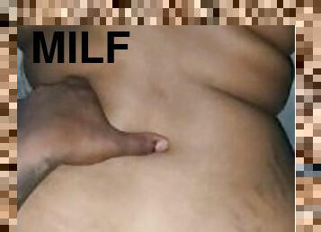 doggy-style, fet, gammal, amatör, mörkhyad, milf, mamma, par, bbw, rumpa