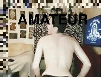 amatör, gay, ensam, twink, underkläder-underwear