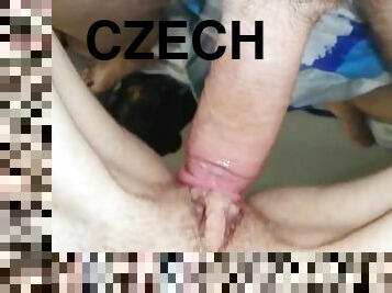 groß-titten, muschi, dilettant, babe, junge, creampie, gesichtspunkt, ficken, fest-tight, czech