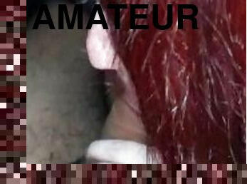 cul, public, amateur, fellation, énorme-bite, couple, rousse, salope, point-de-vue, ejaculation