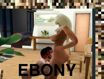 3D ebony love sims 4