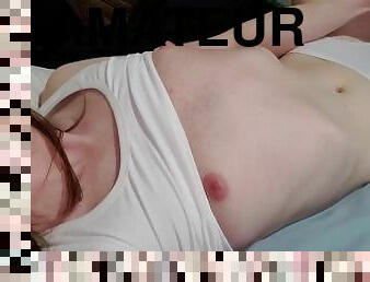 #AliaMaliaM2F - Transgirl Solo Closeup, Masterbation, Cumming, Cum Eating