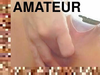 cul, bouteille, masturbation, chatte-pussy, amateur, anal, jouet, solo, insertion
