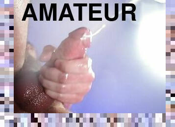 amateur, ejaculation-sur-le-corps, gay, point-de-vue, jeune-18, ejaculation, solo