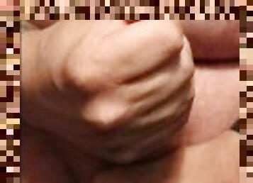 gigantisk, masturbation, amatör, cumshot, gigantisk-kuk, hemmagjord, avrunkning, juckande, pov, sprut