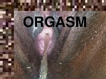 orgasm, pissande, kvinnligt-sprut, amatör, svart, fetisch