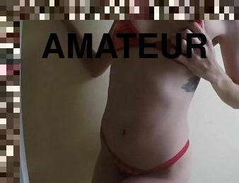 amateur, ados, latina, culotte, collège, blonde, solo, bikini, réalité, string