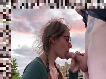 Cute Teen Fucked While The Sun Sets In A Public Park - Hannah Goode 11 Min