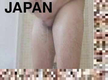 asian, mandi, pelancapan, homoseksual, orang-jepun, mandi-shower, solo