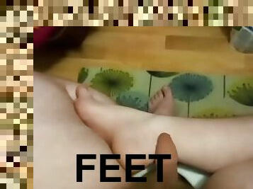mastürbasyon-masturbation, ayaklar, ayak-fetişi
