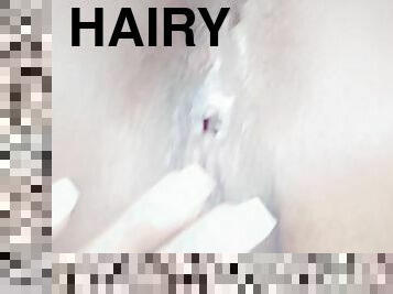 hårete, pussy, amatør, massasje, creampie, slave, fingret, cum, alene, filipinsk