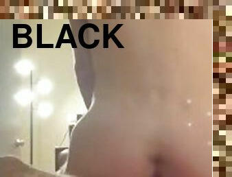 Twink rides black daddy’s cock!