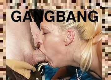 orgie, partei, hautenge, dilettant, blasen, immens-glied, deutsch, tief-in-die-kehle, gangbang, gruppensex