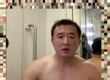 asiatique, public, amateur, ejaculation-sur-le-corps, gay, ejaculation, solo