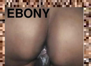 Ebony can't stop creaming on the D (intense orgasm)