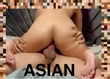 asia, selingkuh, besar-huge, vagina-pussy, isteri, amatir, jenis-pornografi-milf, pacar-perempuan, sperma, menunggangi