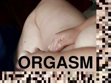 masturbation, orgasm, amatör, mamma, sprut, ensam