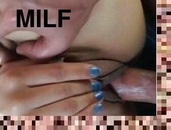 gros-nichons, énorme, public, anal, ejaculation-sur-le-corps, milf, voiture, double, ejaculation, seins