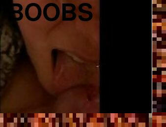 Amazing cumshot between boobs ????????