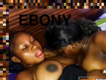 Ebony Amateur Lesbians Upgrade Their Cuddles To Passionate Sex