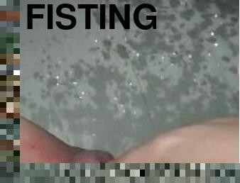 fisting, gigantisk, fitta-pussy, kvinnligt-sprut, amatör, brudar, milf, creampie, sprut, ensam