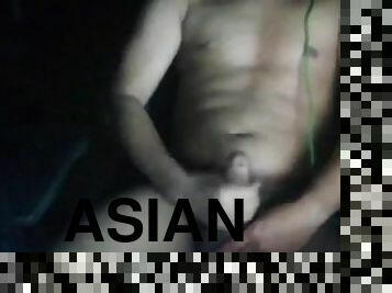 asiatisk, gigantisk, masturbation, amatör, mogen, cumshot, pov, sprut, ensam, kuk