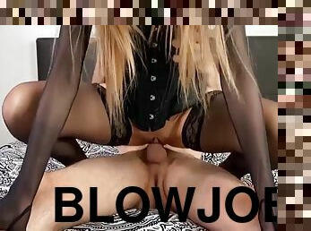 fellation, ejaculation-sur-le-corps, blonde