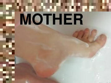 kąpiel, amatorskie, mamuśki, mama, masaż, stopy, pov, brytyjskie, matka, fetysz