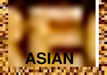 asiático, masturbación, amateur, a-solas, virgen, polla