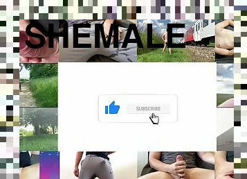 masturbation, publik, shemale, anal, cumshot, leksak, underkläder, rumpa-butt, blottande