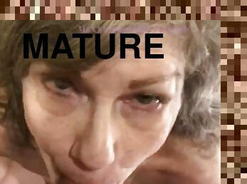 Hot Mature Milf POV Deepthroat Face Fuck & Facial Teaser  Full vid on OnlyFans