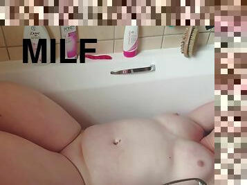 pisser, milf, blonde, fétiche, solo