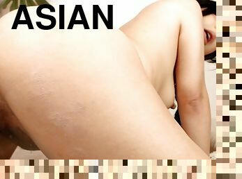 asiatisk, röv, orgasm, kvinnligt-sprut, amatör, anal, tonåring, leksak, hardcore, dildo