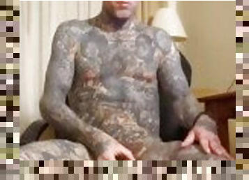 stakla, masturbacija, amaterski, odrasli, veliki-kurac, trzanje, web-kamere, sami, mišićavi, tetovaže