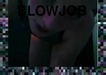 Girlfriend gives a juicy blowjob. :P