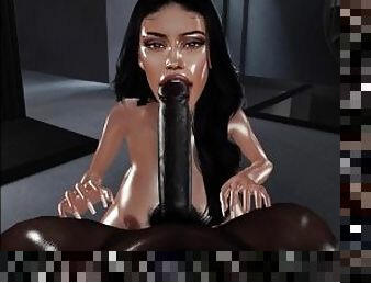 Kylie Jenner Deepthroats and Fucks a Monster Black Cock