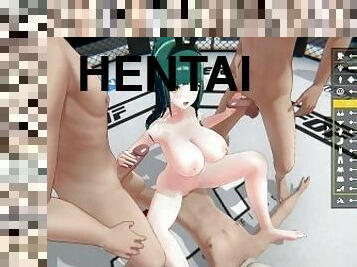 fru, pov, hemmafru, anime, hentai, brottning, 3d