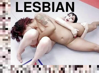 arnés, lesbiana, con-los-dedos, pies, lucha-libre, fetichista, bikini, dominación, realidad, cañero