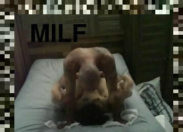 Milf fucked hard by big cock muscle man