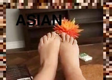 asiatisk, amatör, tonåring, arabisk, hindu-kvinnor, fötter, fetisch, ensam, älskarinna, footrunk