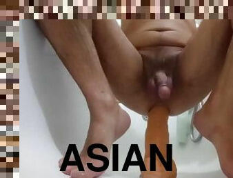 asiatique, extrême, fisting, pisser, amateur, anal, gode, solo