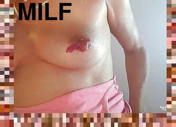 Nippleringlover horny milf inserting clips, extreme nipple piercings, kinky nipple play
