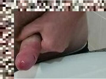 mandi, berambut, besar-huge, cumshot-keluarnya-sperma, penis-besar, homo, handjob-seks-dengan-tangan-wanita-pada-penis-laki-laki, teransang, seorang-diri, buah-zakar