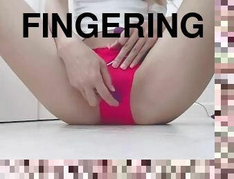 klit, fisse-pussy, fingering, solo