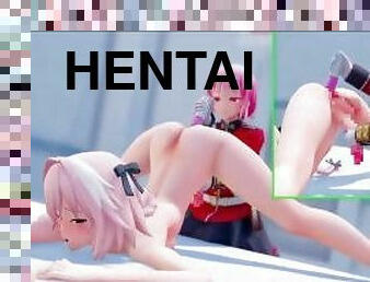 FEMBOY ASTOLFO ANAL FUCKED BY NEW TOY IN BATHROOM  TRAP HENTAI ANIMATION 4K 60FPS