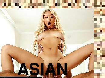 NewSensations - Big Tit Asian Girlfriend Gia DiBella Enjoys BBC Deepthroat