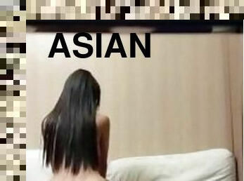 asiatisk, rumpe, store-pupper, orgasme, pussy, amatør, stor-pikk, stram, pupper, rumpe-butt