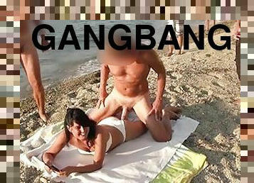 Strangest GangBang! Everyone can inject here! Free hole choice! Alexandra Wett
